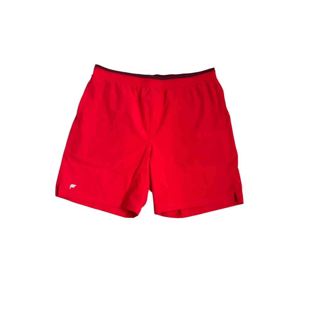 Fabletics Mens The Fundamental Short II 7in Unlined Red Athletic Shorts XL